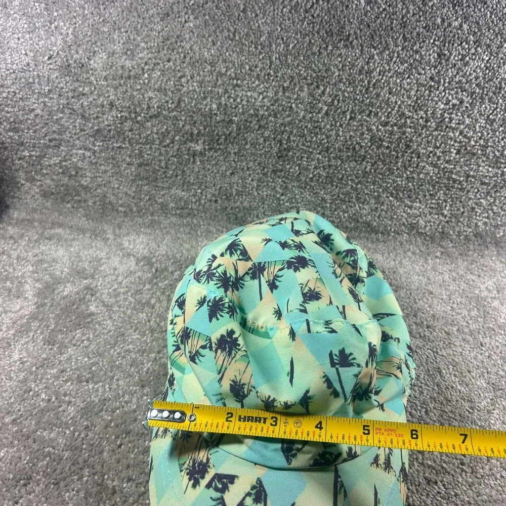 Joe Boxer Newsboy Hat Teal Tropical Palm Tree Print Flat Cap OSFM